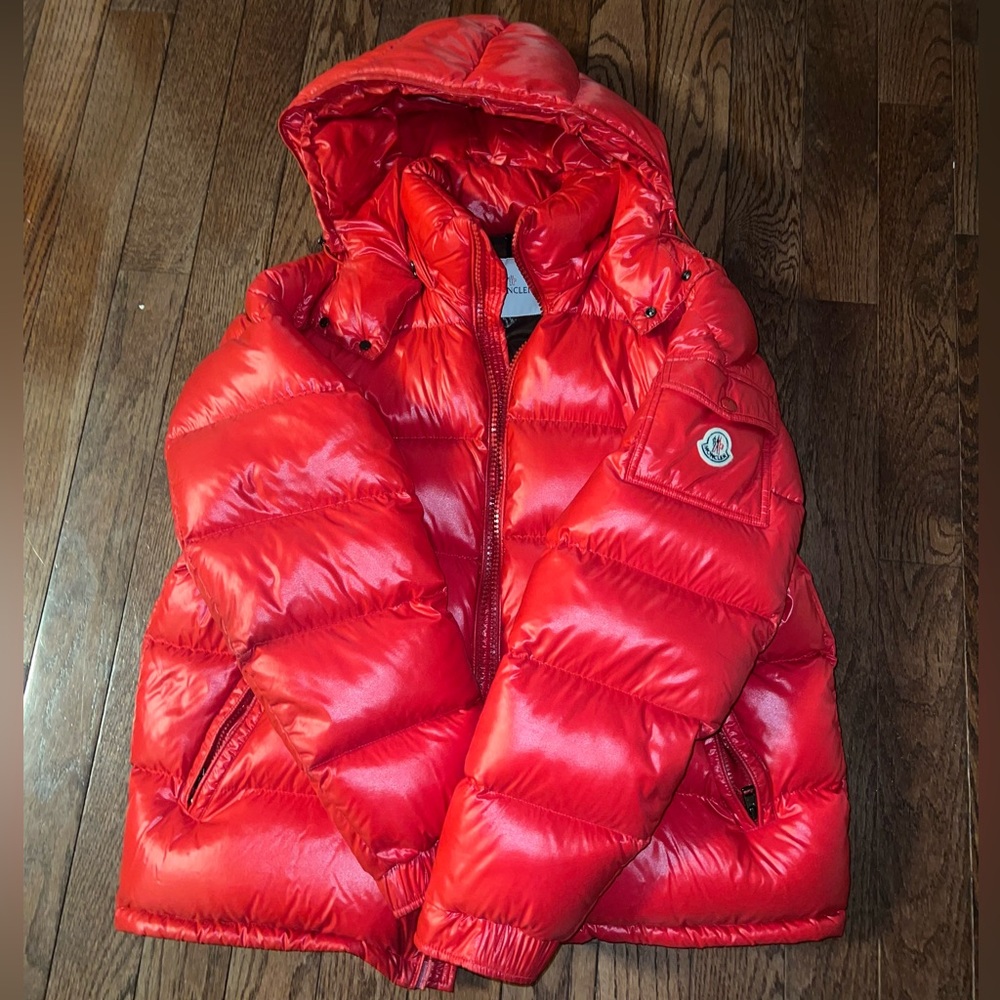Red Moncler size 7 OFFICIAL